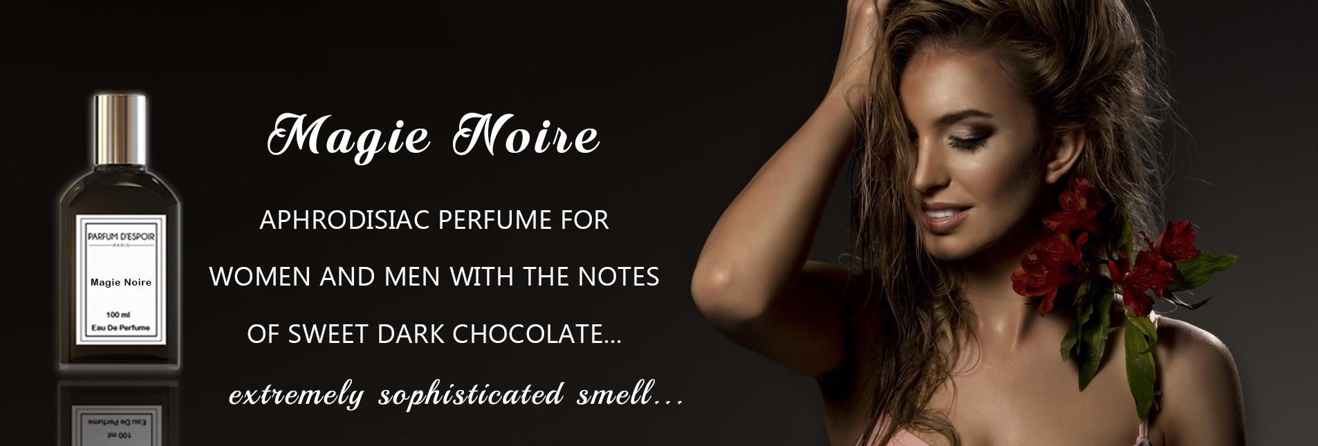 Magie Noire - aphrodisiac perfume with chocolate notes - Parfum D'espoir - France