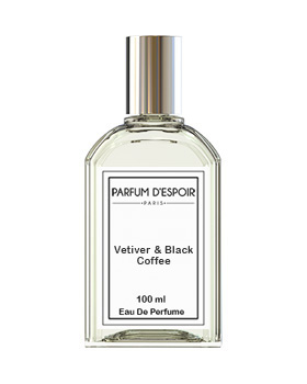 woody spicy perfume, woody perfume, spicy perfume - parfum d'espoir - vetiver & black coffee